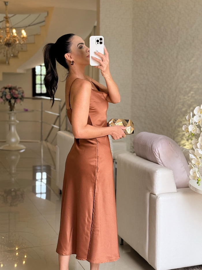 Vestido Nora Terracota