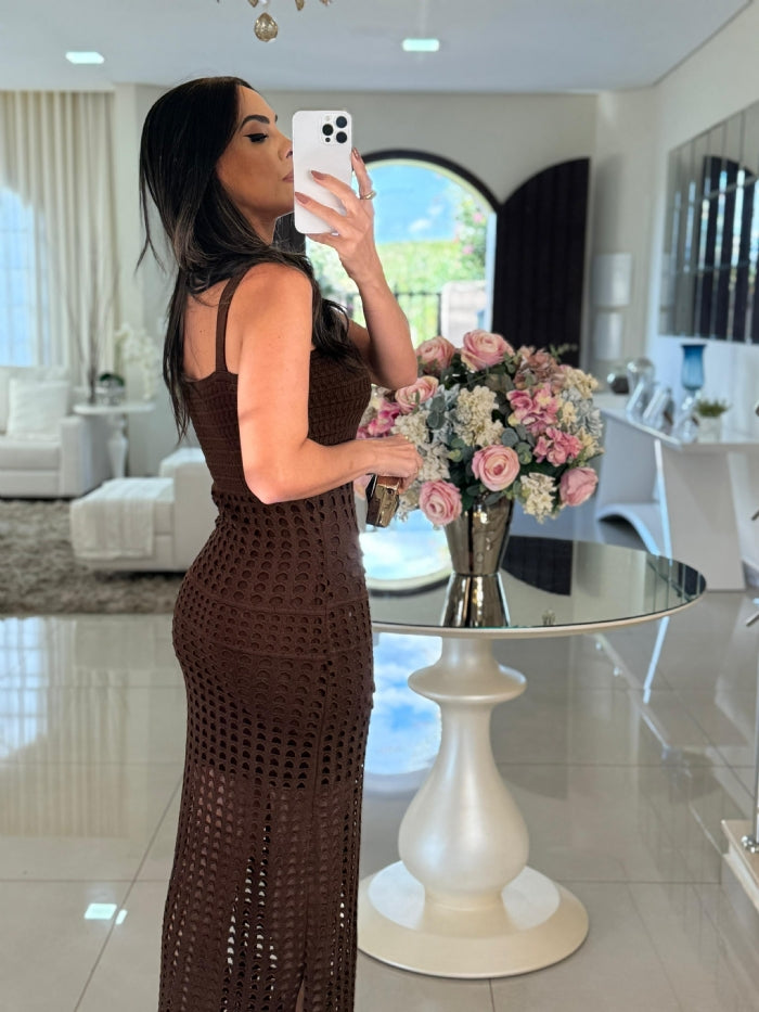 Vestido Solenne Lily Coffe