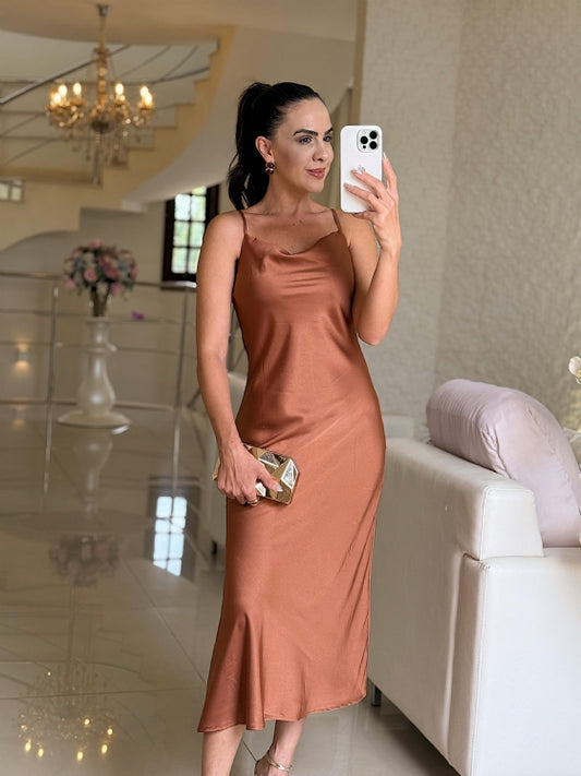 Vestido Nora Terracota 